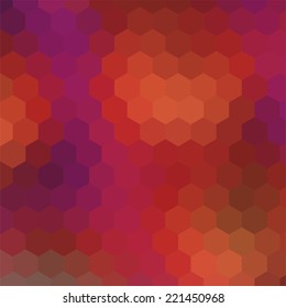 simple colorful background consisting of hexagons