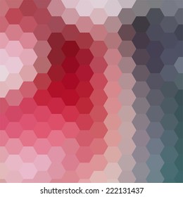 simple colorful background consisting of hexagons