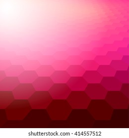 Simple colorful background consisting of hexagons.