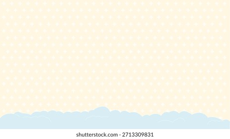 Uma imagem de fundo simples e colorida com padrões de cristal de gelo e neve abaixo.