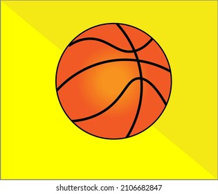 simple and colorful basketball vector design