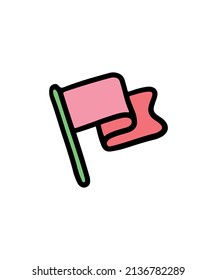 Simple and colorful carnaval themed illustration