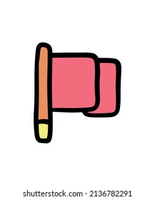 Simple and colorful carnaval themed illustration