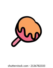 Simple and colorful carnaval themed illustration