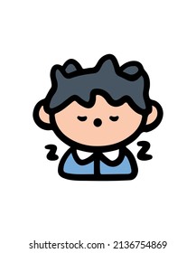 Simple and colorful character illustration