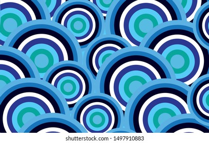 Simple and Colorful Circles Background.