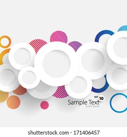 Simple and Colorful Circles Background