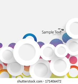 Simple and Colorful Circles Background