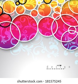 Simple Colorful Circles Background