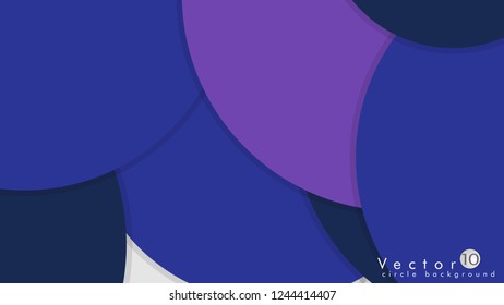 Simple and Colorful Circles Background , Design Vector - eps10