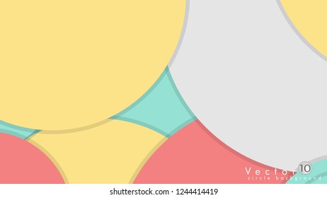 Simple and Colorful Circles Background , Design Vector - eps10