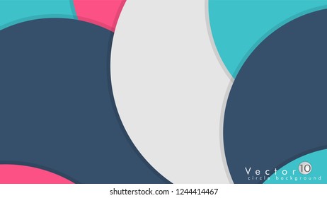 Simple and Colorful Circles Background , Design Vector - eps10