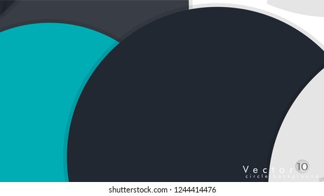 Simple and Colorful Circles Background , Design Vector - eps10