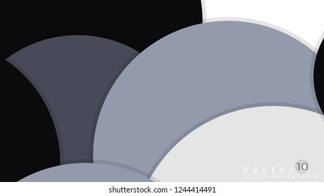 Simple and Colorful Circles Background , Design Vector - eps10