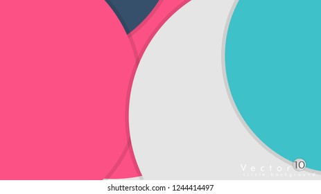 Simple and Colorful Circles Background , Design Vector - eps10