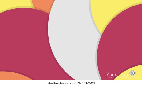 Simple and Colorful Circles Background , Design Vector - eps10