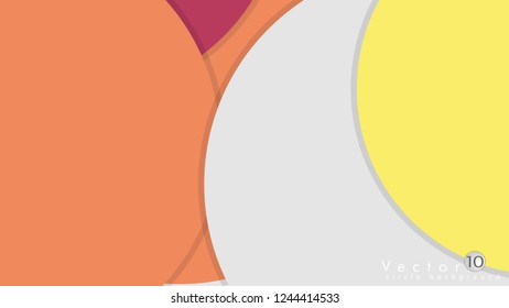 Simple and Colorful Circles Background , Design Vector - eps10