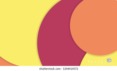 Simple and Colorful Circles Background , Design Vector - eps10