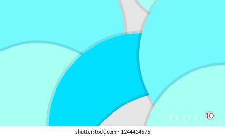 Simple and Colorful Circles Background , Design Vector - eps10