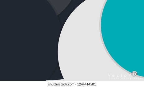 Simple and Colorful Circles Background , Design Vector - eps10