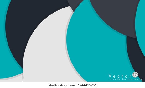Simple and Colorful Circles Background , Design Vector - eps10