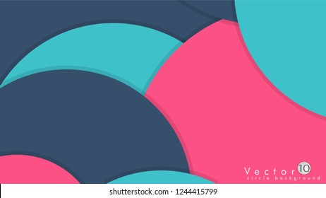 Simple and Colorful Circles Background , Design Vector - eps10