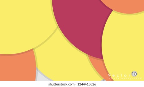 Simple and Colorful Circles Background , Design Vector - eps10