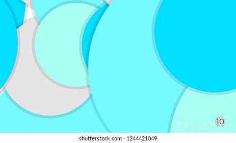 Simple and Colorful Circles Background , Design Vector - eps10