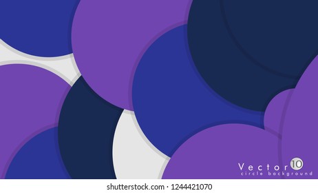 Simple and Colorful Circles Background , Design Vector - eps10