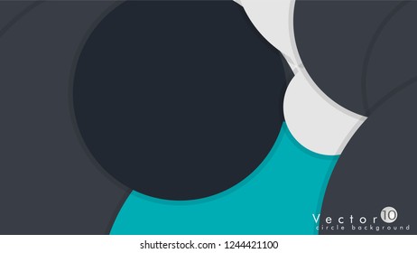 Simple and Colorful Circles Background , Design Vector - eps10
