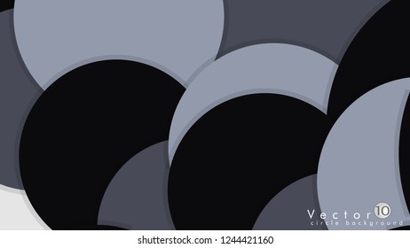 Simple and Colorful Circles Background , Design Vector - eps10