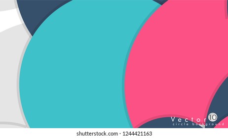 Simple and Colorful Circles Background , Design Vector - eps10