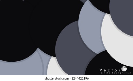 Simple and Colorful Circles Background , Design Vector - eps10