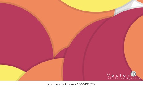 Simple and Colorful Circles Background , Design Vector - eps10