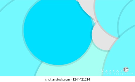 Simple and Colorful Circles Background , Design Vector - eps10
