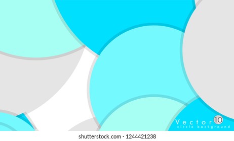 Simple and Colorful Circles Background , Design Vector - eps10