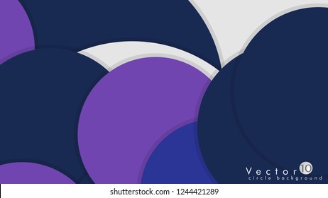 Simple and Colorful Circles Background , Design Vector - eps10
