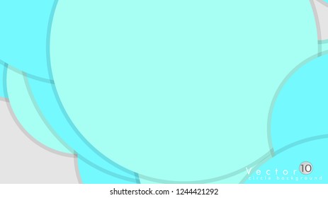 Simple and Colorful Circles Background , Design Vector - eps10