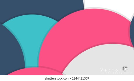 Simple and Colorful Circles Background , Design Vector - eps10