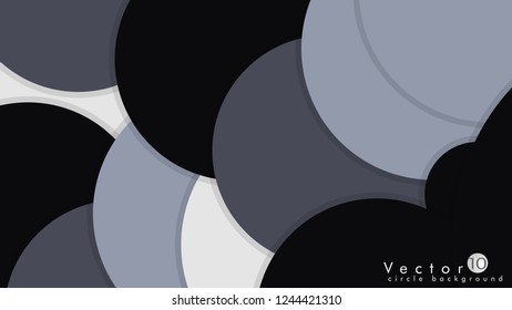 Simple and Colorful Circles Background , Design Vector - eps10
