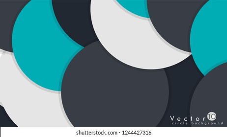 Simple and Colorful Circles Background , Design Vector - eps10
