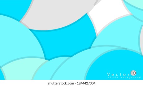 Simple and Colorful Circles Background , Design Vector - eps10