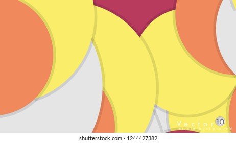 Simple and Colorful Circles Background , Design Vector - eps10