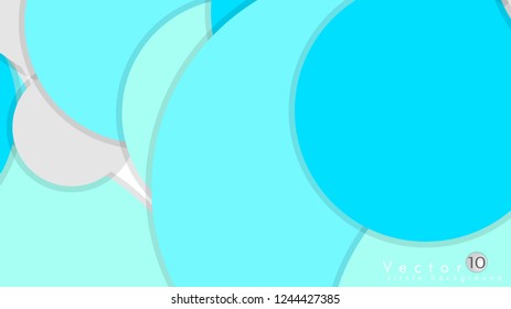 Simple and Colorful Circles Background , Design Vector - eps10