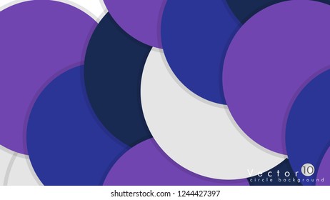 Simple and Colorful Circles Background , Design Vector - eps10