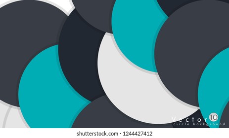 Simple and Colorful Circles Background , Design Vector - eps10