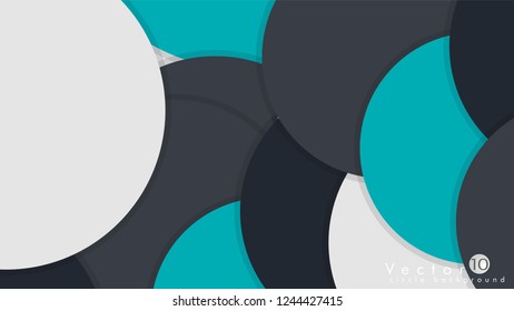 Simple and Colorful Circles Background , Design Vector - eps10