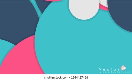 Simple and Colorful Circles Background , Design Vector - eps10