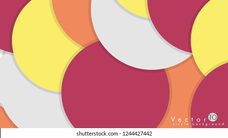 Simple and Colorful Circles Background , Design Vector - eps10