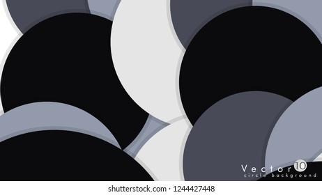 Simple and Colorful Circles Background , Design Vector - eps10